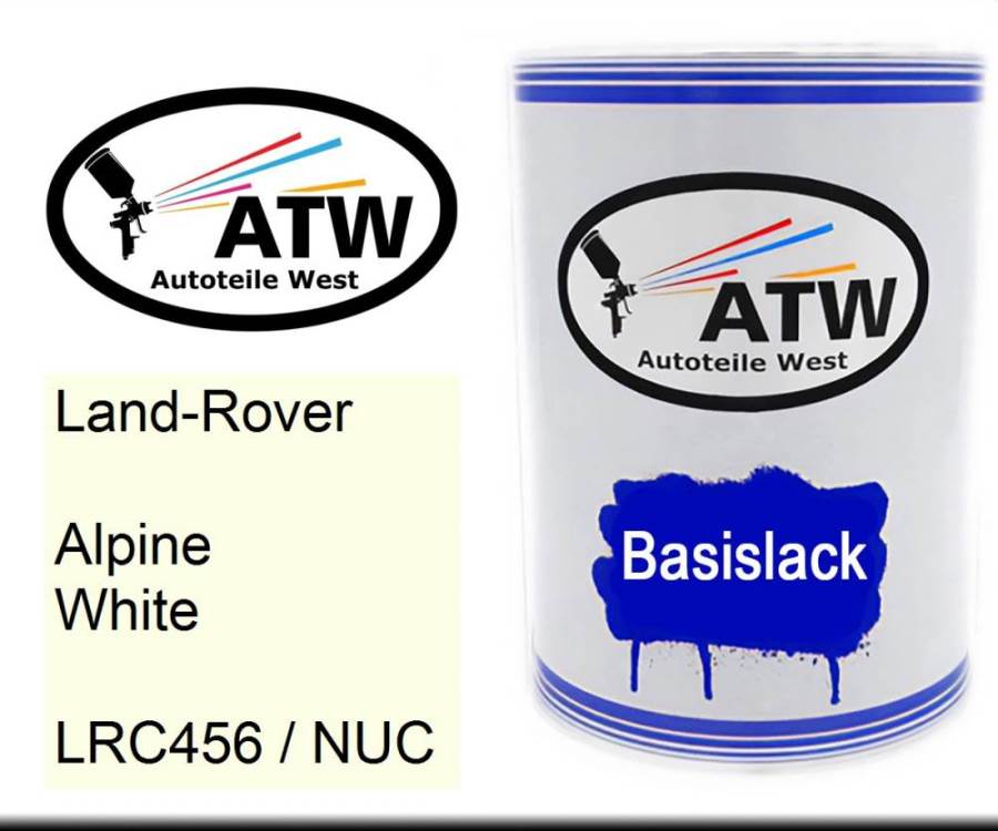 Land-Rover, Alpine White, LRC456 / NUC: 500ml Lackdose, von ATW Autoteile West.